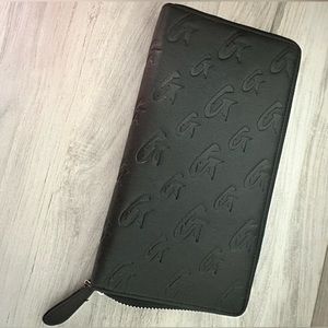 Glamaholic Lifestyle Monogram Standard Jumbo Wallet Black